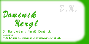 dominik mergl business card